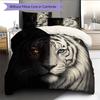 Cartoon Pattern Bedding Quilt Set Quilt Cover Pillowcase Home Decoration Birthday Gift (1 * Duvet Cover + 2 * Pillowcase, Without Core)