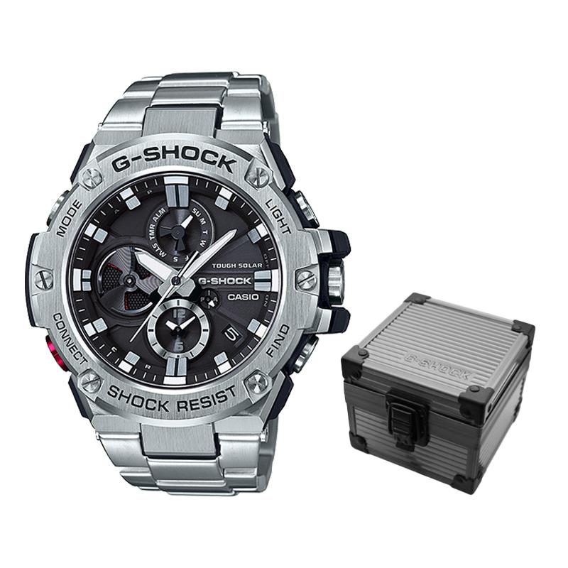 CASIO Men G-STEEL Series Black Watch GST-B100D-1APFT