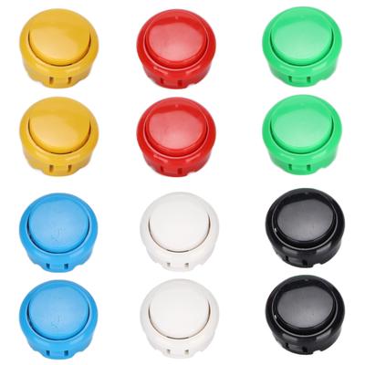 QM070919 12pcs Arcade Joystick Game Console Buttons Durable 30mm Replacement Button for Arcade