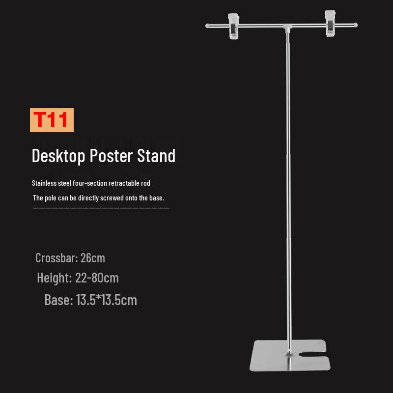 Supermarket Product Poster Display Stand with Clip for Desktop Signage