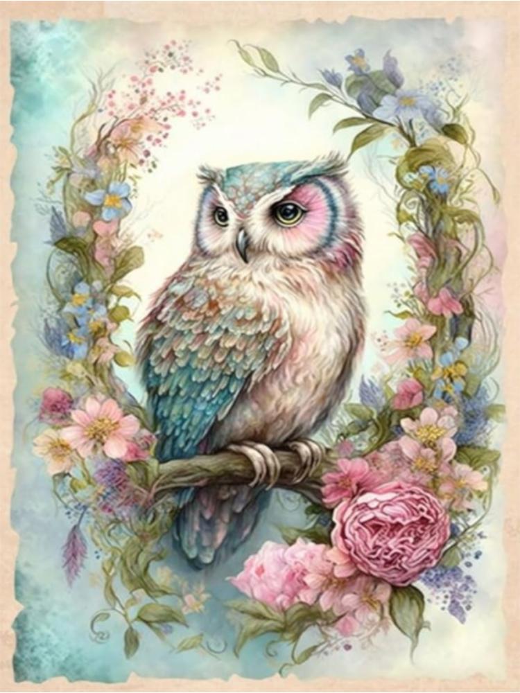 Animal 5D Diamond Painting Shark King Ocean Inlaid with Diamond Owl Animal DIY Embroidery Colorful Painting Home Decoration