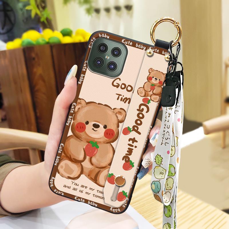 Anti-knock Shockproof Phone Case For Cubot C30 Lanyard Soft case Back Cover Kickstand Anti-dust Cute Phone Holder Ring