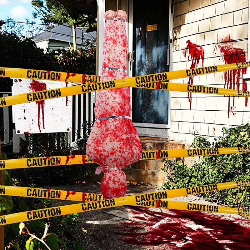 Halloweenová krvavá látka Falešné tělo Hororová rekvizita Dekorace strašidelného domu Úniková místnost