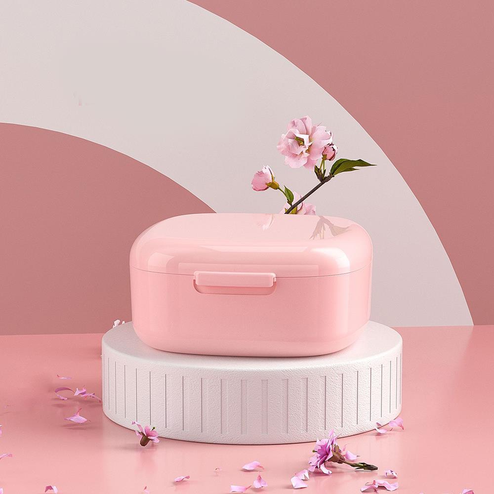 

Контейнер для хранения зубных протезов, переносной контейнер для хранения искусственных зубов, 2 в 1, футляр для хранения ортодонтических принадлежностей, средства гигиены полости рта