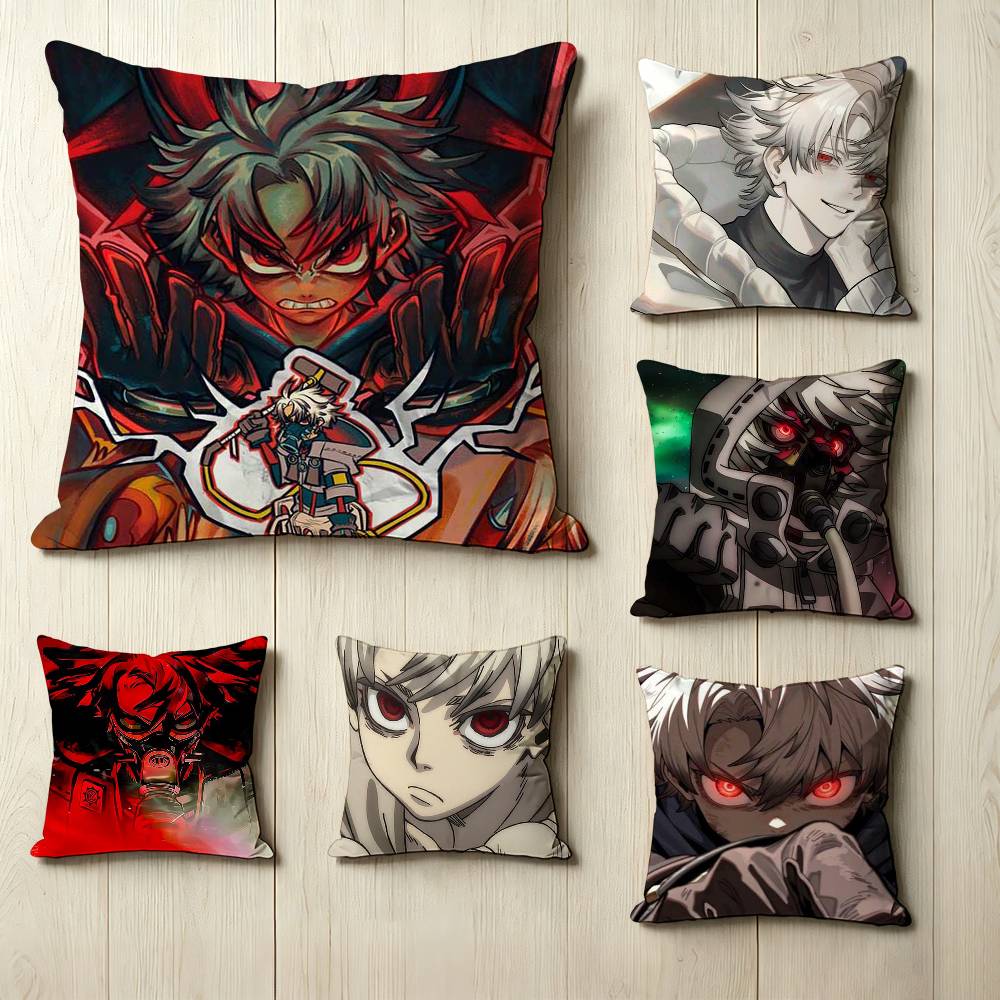 Anime GGachiakuta Cool RRudo SSurebrec Square DoubleSided Printed Pillow Case Bedroom Bedside Pillow Sofa Cushion Cover