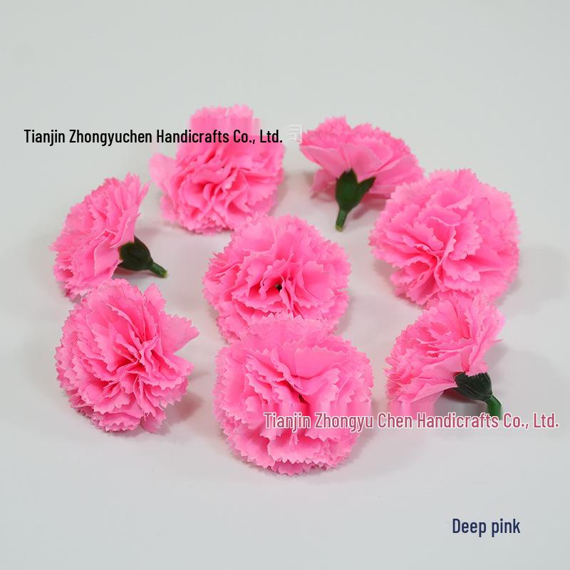 Small 5cm Carnation Flower Wreath Pendant DIY Material Pack - Festival Decoration