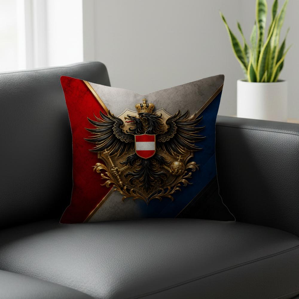 Flag Russian Empire Flag Cushion Cover Natural Linen Pillowcase Set AllinOne Decor for Sofa Bedroom Chair