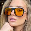 2026 Fashion Square Sunglasses Luxury Leopard Print Metal Frame Glasses High Quality Women's Sunglasses Men's Vintage Sunglasses