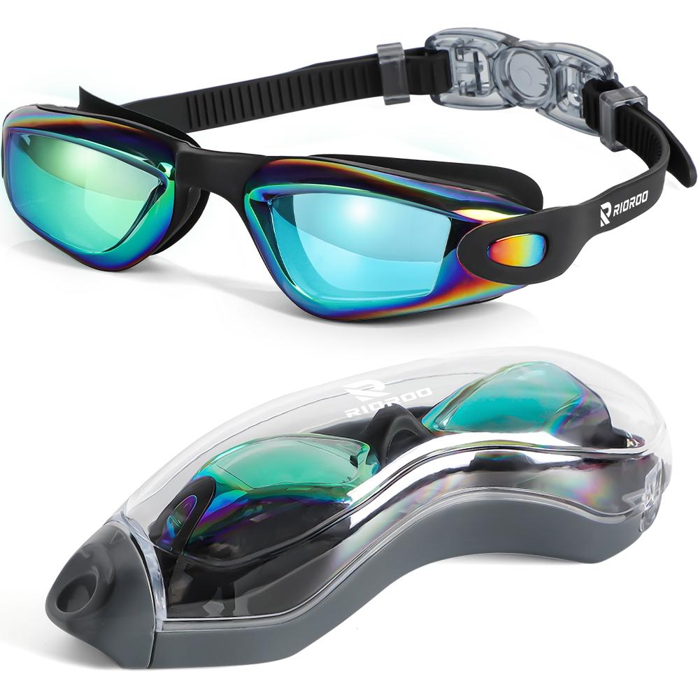 Kids Swimming Goggles Professional Anti-Fog/UV Protection No Leakage for 3-14 Years Girls Boys Swimming Goggles Gift Case
