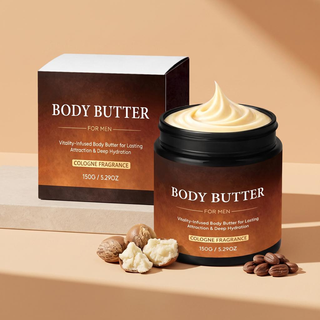 Crema Fluida Idratante per il Corpo da Uomo, Delicata, per la Cura Quotidiana della Pelle, Idratante, Leggera, Non Grassa, per Uomini
