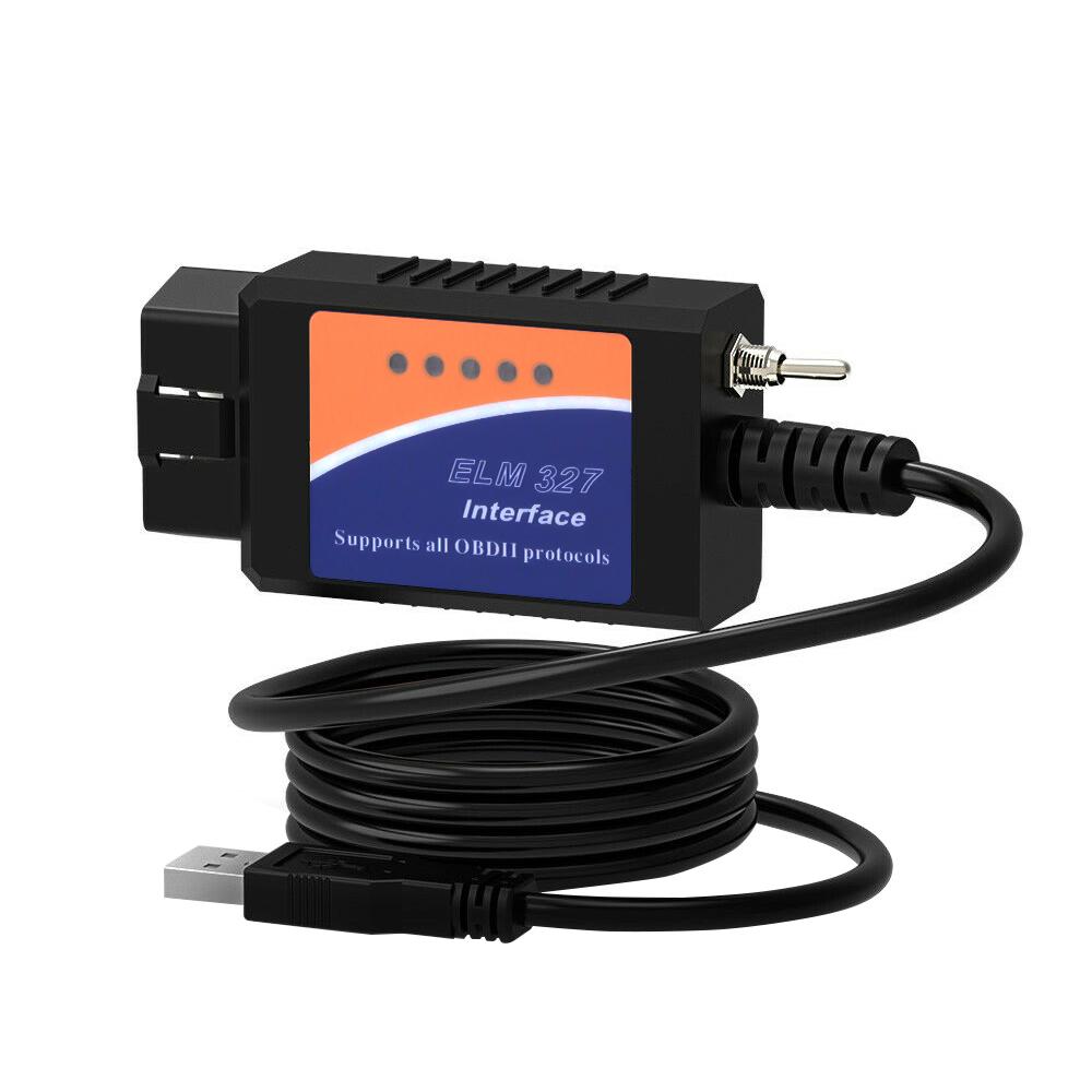 100% Chip PIC18F25K80 Skaner diagnostyczny USB ELM327 V1.5 OBD2 ELM 327 V1.5/1.5 USB Switch CA/MS CAN Dla Forscan Czytnik kodów OBDII