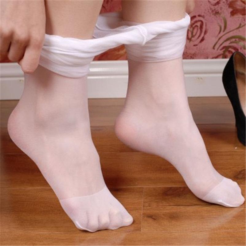 Dames Kousen Elastisch Zijde Kousen Haar Kousen Pantybroek Sexy Nylon Kousen & Pantybroeken Benen 15Kleuren One Size white