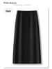 2025 Frühling/Sommer Damen Grau High Waist Midi Bodycon Rock