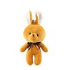 16CM Plush Toy Rabbit with Ribbon Bow Siamese Rabbits Toys Key Chain Pendant Gifts for Children Kids Toy Wedding Gifts
