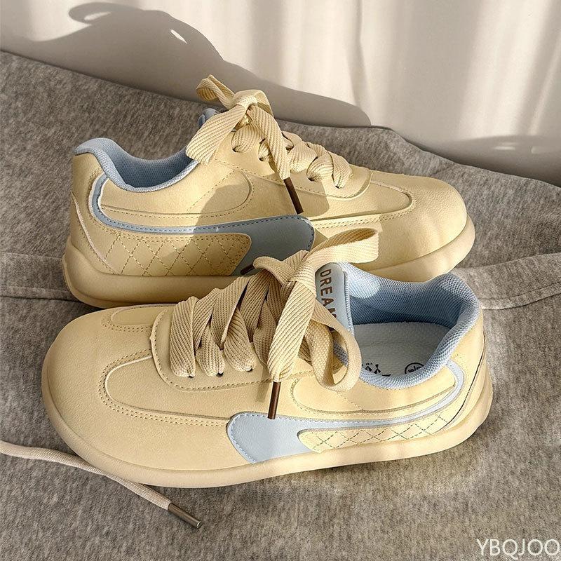 Thick Soled Retro Shoes for Women's Spring New Versatile Casual Lightweight Sports Board Shoes  Daily Comfortable Women's Shoes