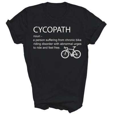 Cycopath Camiseta Unisex Divertida para Ciclista Regalo