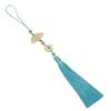 Easy Attach Tassels Pendant For Keys Bags Decoration Stylish Fan Design Keychain Ornament Polyester Accessory