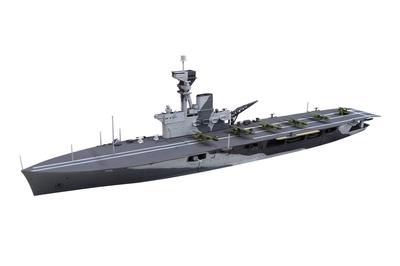 Aoshima Bunka Kyozai Waterline Serie Flugzeugträger der Royal Navy HMS Hermes Schlacht im Indischen Ozean Schlacht von Ceylon Plastikmodell 1/700