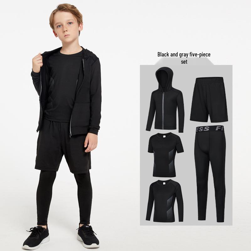 Unisex Quick-Dry Sports Set: Basketball, Football, Fitness, Running, Yoga - Men's/Women's/Children's Autumn & Winter Training Gear