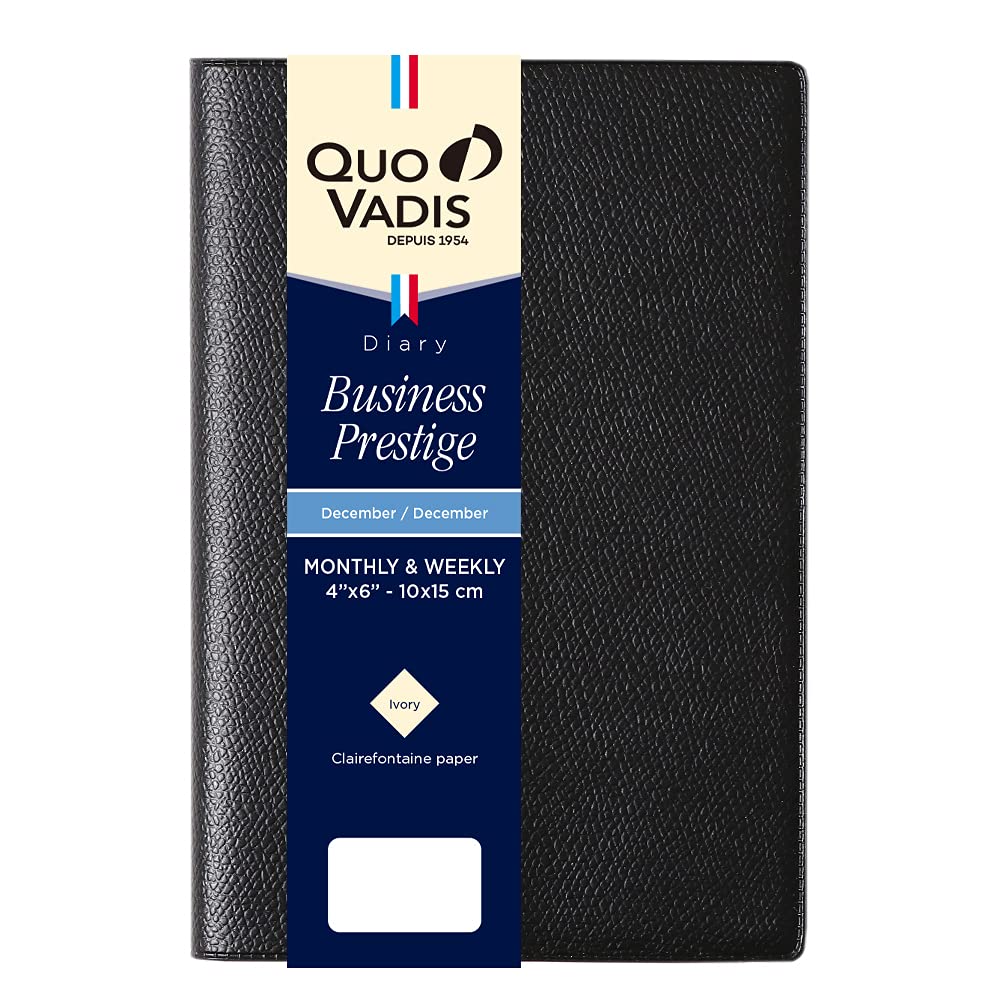 QUOVADIS 2026 Business Prestige Unpar 10x15cm black qv28501bk