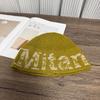New alphabet wool hat women's autumn and winter versatile ear protection warm and cold-proof knitted pullover cold hat