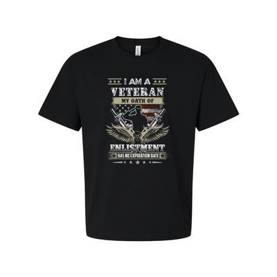 Veteran Oath Of Enlistment Patriot Eagle Graphic Unisex T Shirt With Stars And S