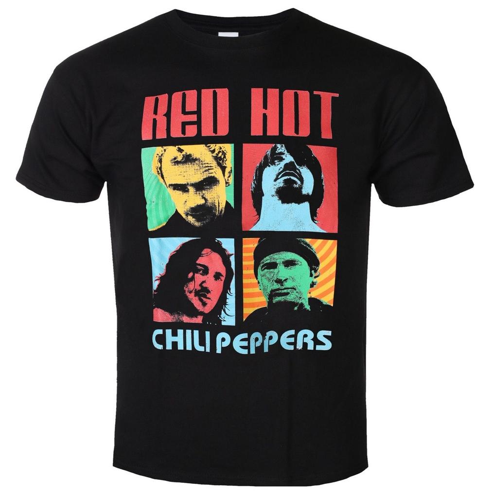 Red Hot Chili Peppers Band Blood Sugar Sex Magik Quattro Lati Ritratto del Membro Rosa Spinosa Rosa Grafica Vintage Copertina Album T-shirt