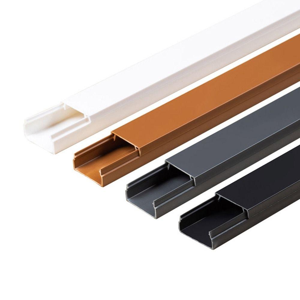 1m Cable Trunking Self-Adhesive Cord Protector High Quality Electric Wire Slot  Floor