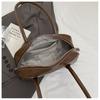 IELGY Retro Fashion Underarm Bag Trendy Bowling Bag Casual One Shoulder