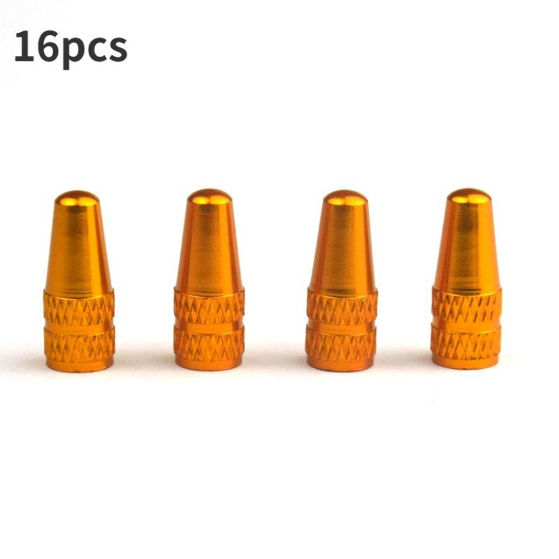 16pcs Aluminum Alloy Bicycle Tire Valve Cap Road Bike Covered Protector Road MTB Tyre Dustproof Valve