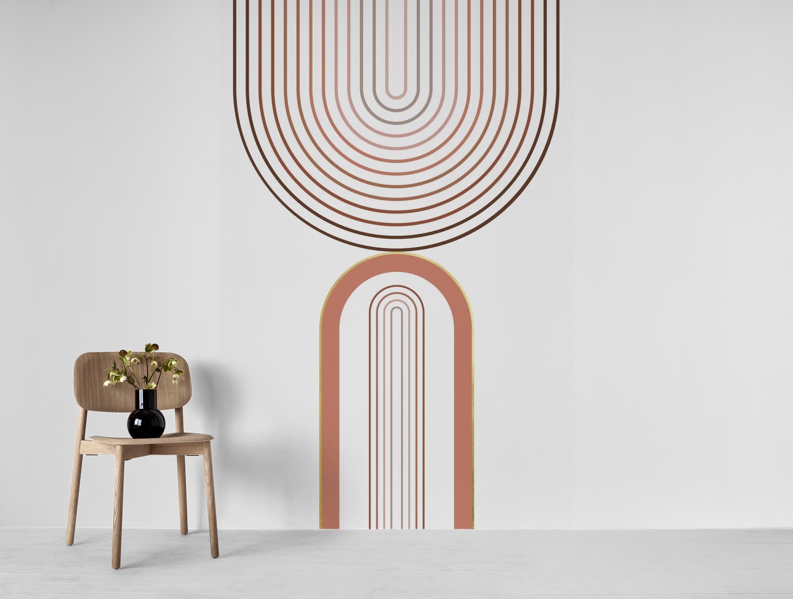 Гобелен с круглым узором и принтом в современном стиле — фото 4