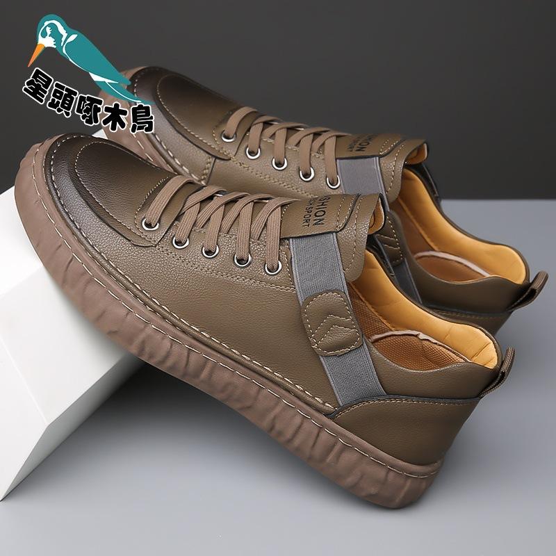 Men's shoes autumn new bread shoes retro men's tooling casual leather shoes genuine leather cow shoes