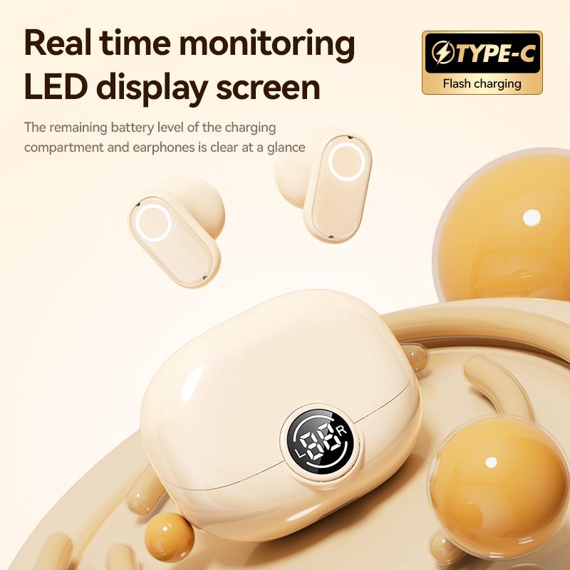 New TWS wireless earphones In-ear AI language translation earphones fast translation Type-C charging with app