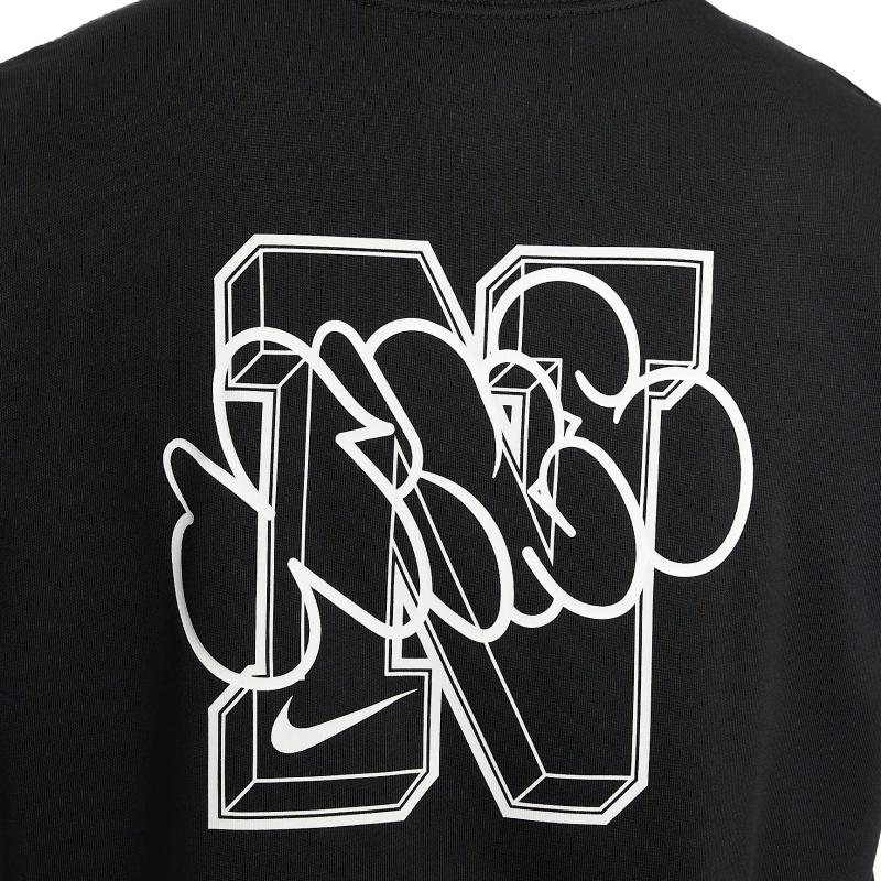 Nike T Shirts Men's Black Crew Neck Moderate HJ3407-010