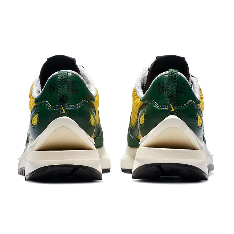 Sacai X Nike VaporWaffle Tour Yellow Unisex Sneakers Stadium-Green Sail CV1363-700