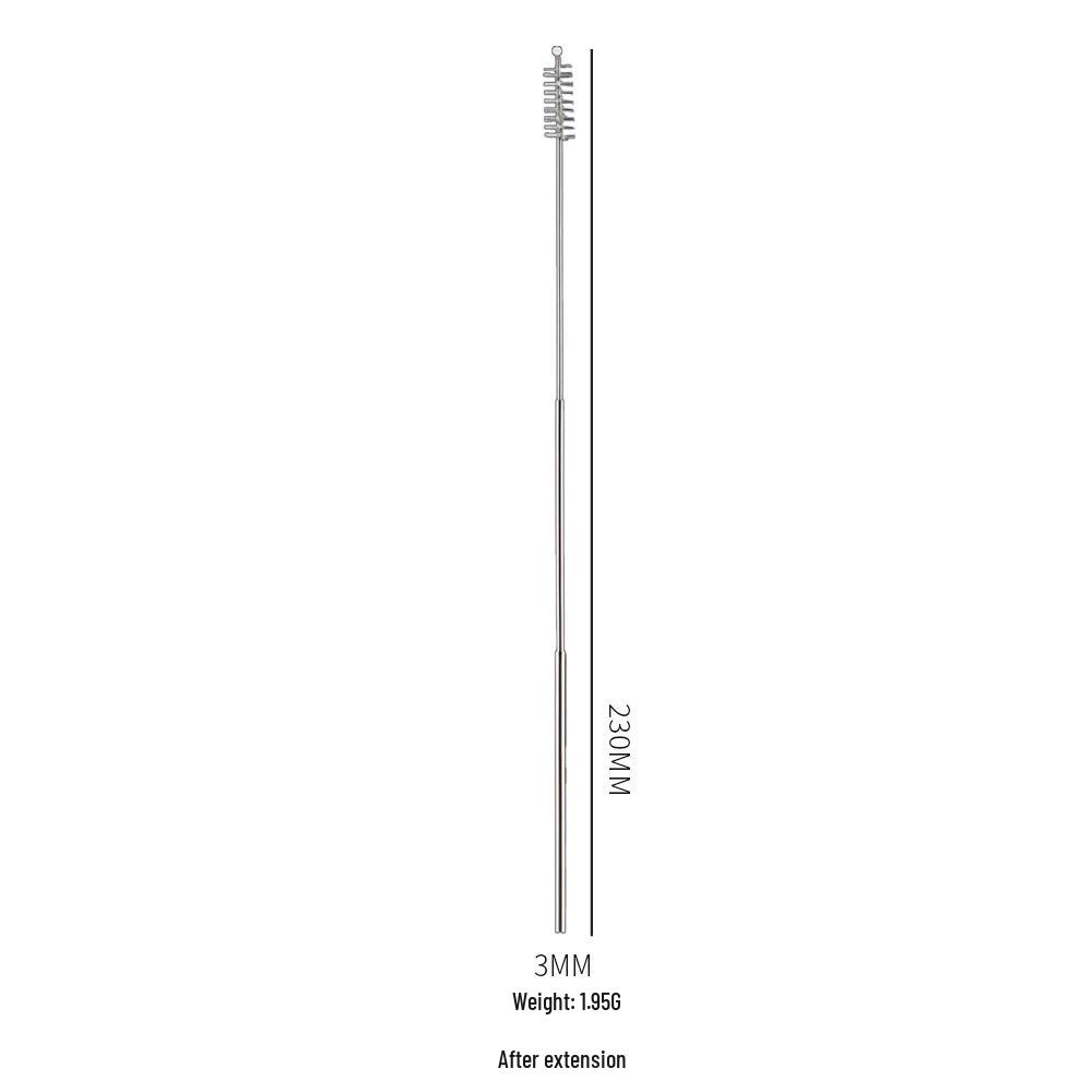 Foldable 304 Stainless Steel Telescopic Straw Set with Aluminum Tube for Outdoor Use