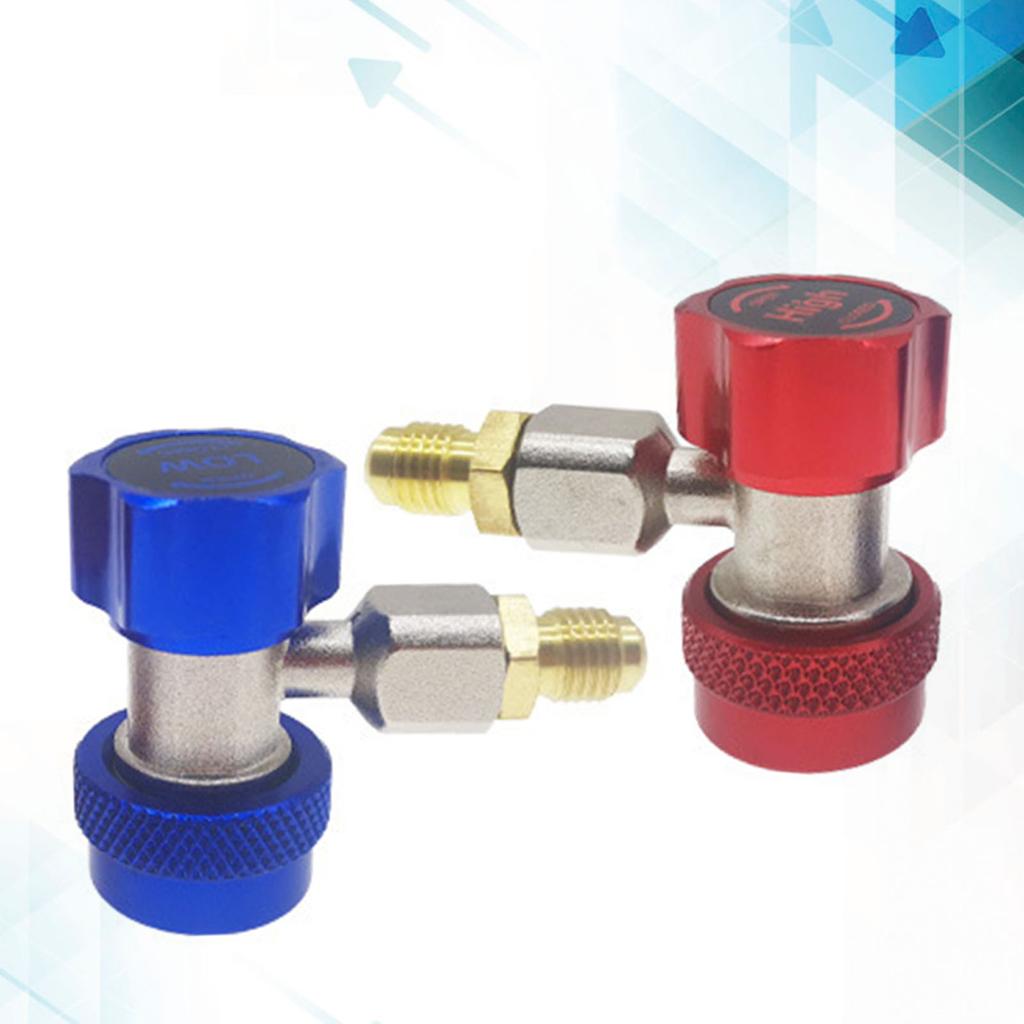 R134A Klimaanlagenanschluss Kupfer Einstellbarer Schnellanschluss R134A Klimaanlagenadapter für