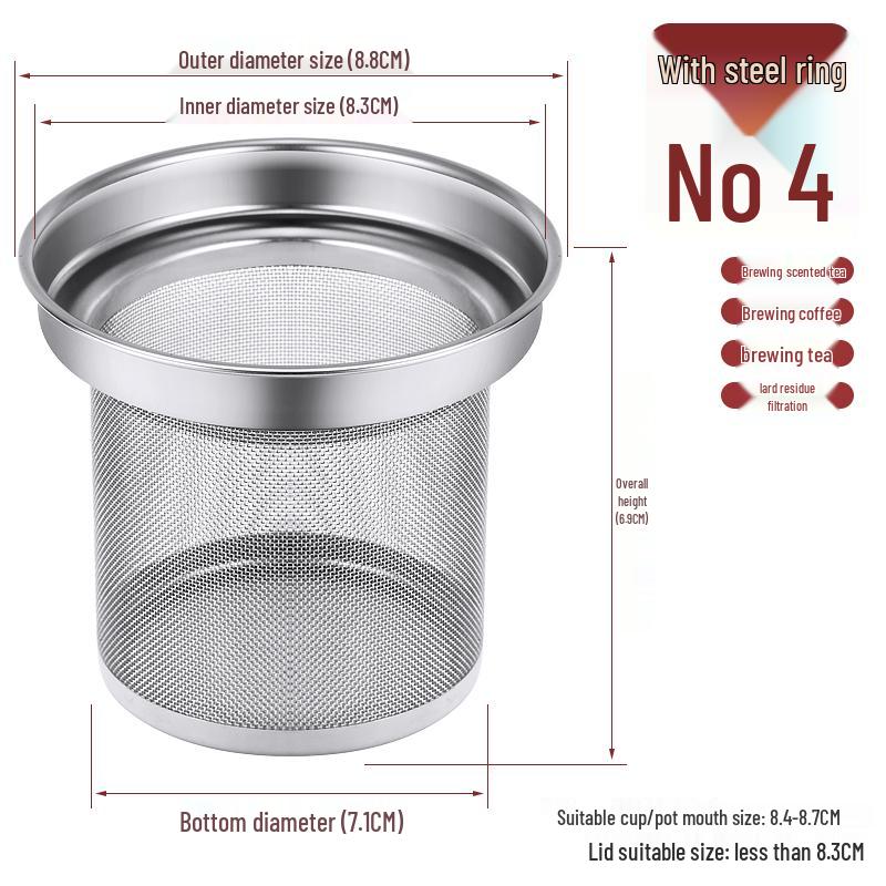 Stainless Steel Tea Infuser for Tea Leaves - Teapot Strainer and Filter