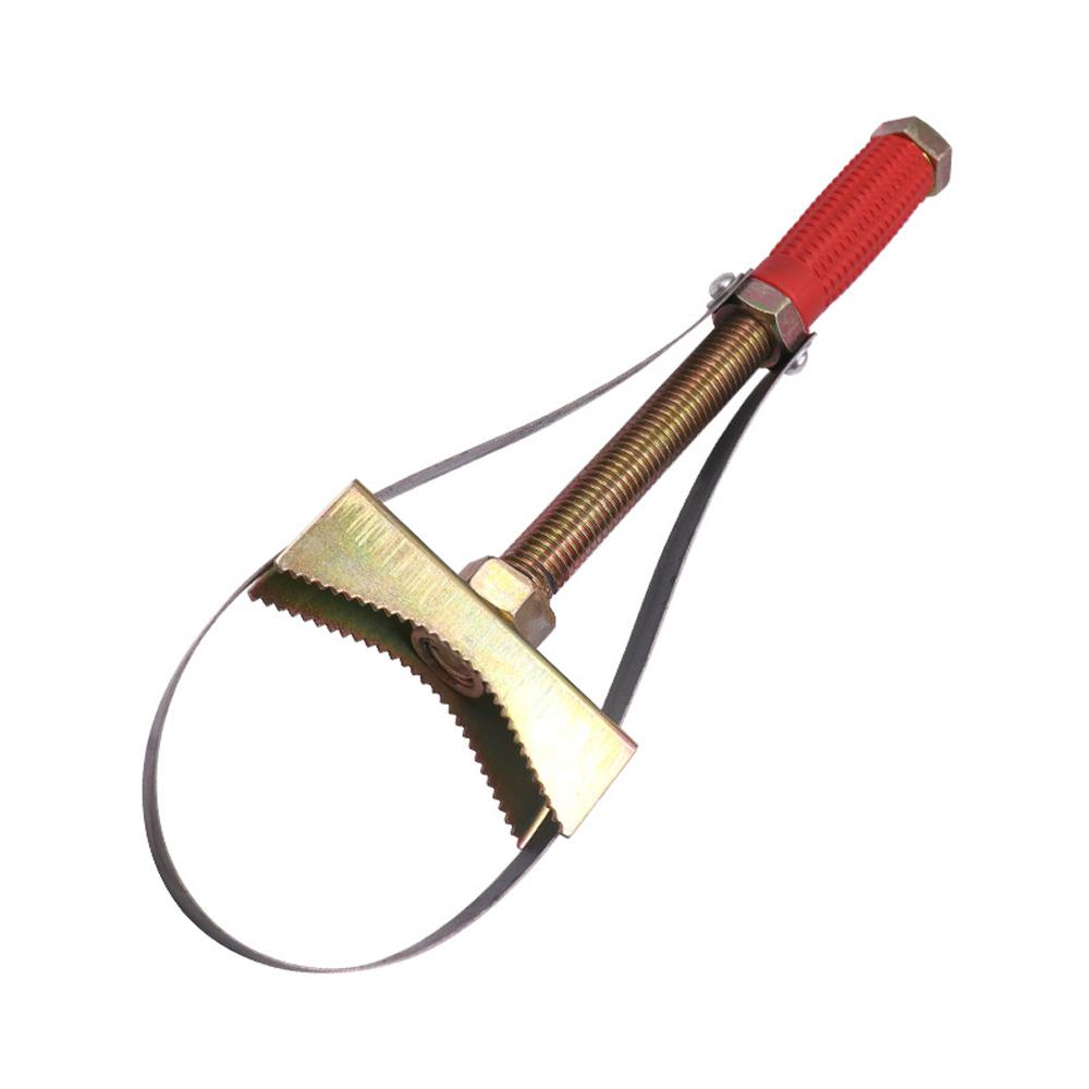 Oil filter wrench Filter oil change disassembly tool Adjustable ingot type automotive oil grid steel belt wrench