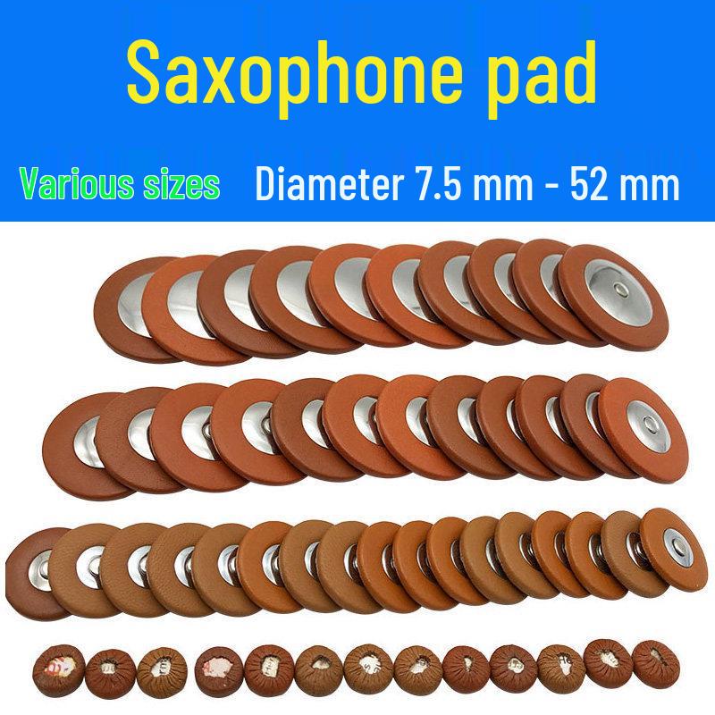 

Alto Saxophone High-Pitch Tone Hole Leather Pads, 42-52mm Diameter 45mm Leather Pad