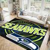 Seattle Seahawks Design Crystal Velvet Carpet Cozy Non?Slip Printed Rug For Bedroom Living Room Entrance