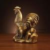 Metal Zodiac Chicken Ornament Home Decoration TV Cabinet Chicken Decoration Feng Shui Accessories Chinese Style Chicken Statue