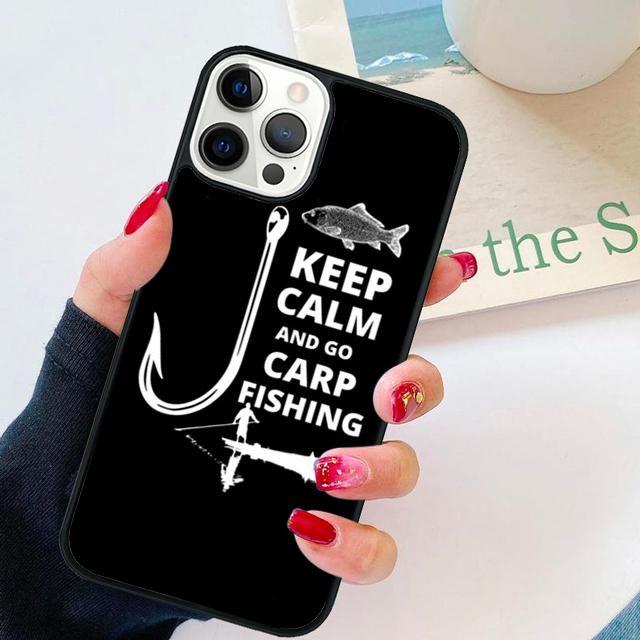 Karpfenfischen Zitate coque Handyhülle für iPhone 17 Air 16 Coque 15 14 12 13 PLUS 11 PRO MAX Cover Funda
