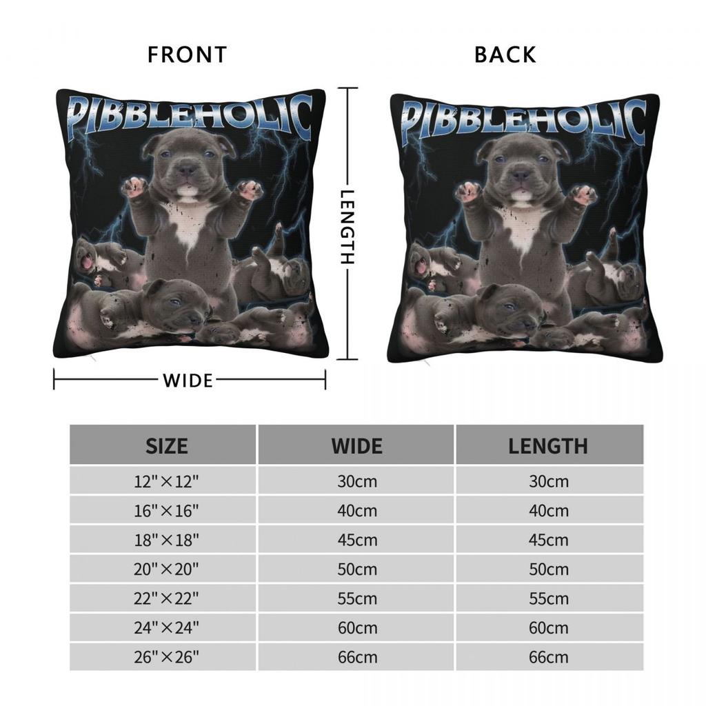 Pibbleholic Pibble Hund Meme Wasch Mich Bauch Kissenbezug Neuheit Kissenhülle Kissenbezug Kissenbezüge Für Wohnzimmer Stuhl