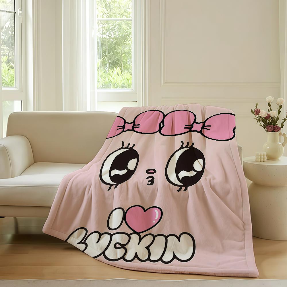 Cartoon cute E-ESTHER B-BUNNY Blanket For Sofa Office Bed Plane Travel Sleep Read Relax Camping Soft And Warm