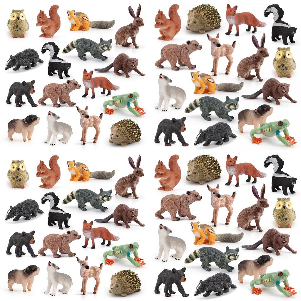 Pvc Wildlife Animal Models For Birthday Cake Decorations And Home Nature Decor