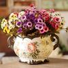 Artificial Chrysanthemum Cloth Home Pastoralism Decor 24 Flowers On 1 Piece