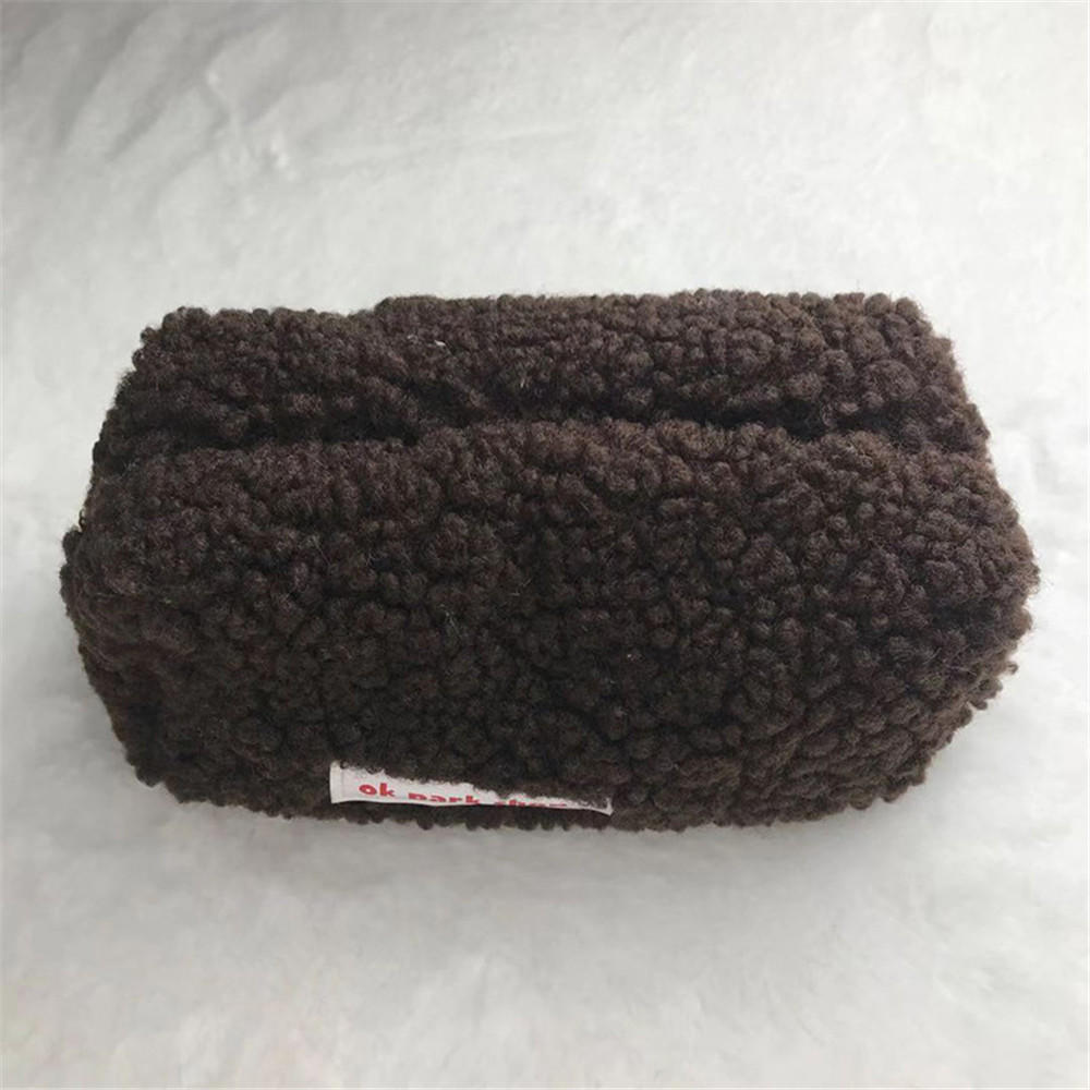 Puffs Cute Zipper Cosmetics Bag Korean Stationery Pen Case Large Capacity Women Travel Make Up Toiletry Bag Washing Pouch
