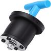 Blue T Handle Mechanical Seal Plug Black NBR Rubber Sewer Cleanout Plug  Boat Drain Sealing