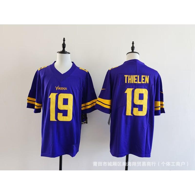 Vikings Team Football Jersey 22 Number Embroidered Rugby Shirt Adult Unisex